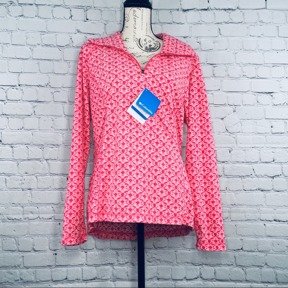 New Columbia Fleece Wintry Run 1/2 Zip Small S